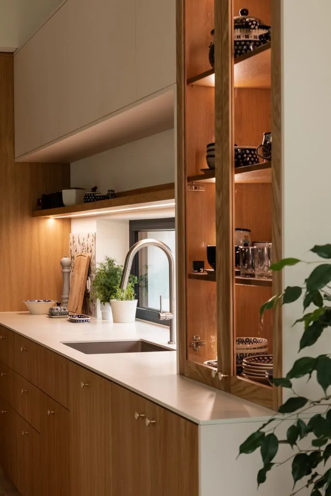 Dom pod Krakowem — biel i drewno – Skywood