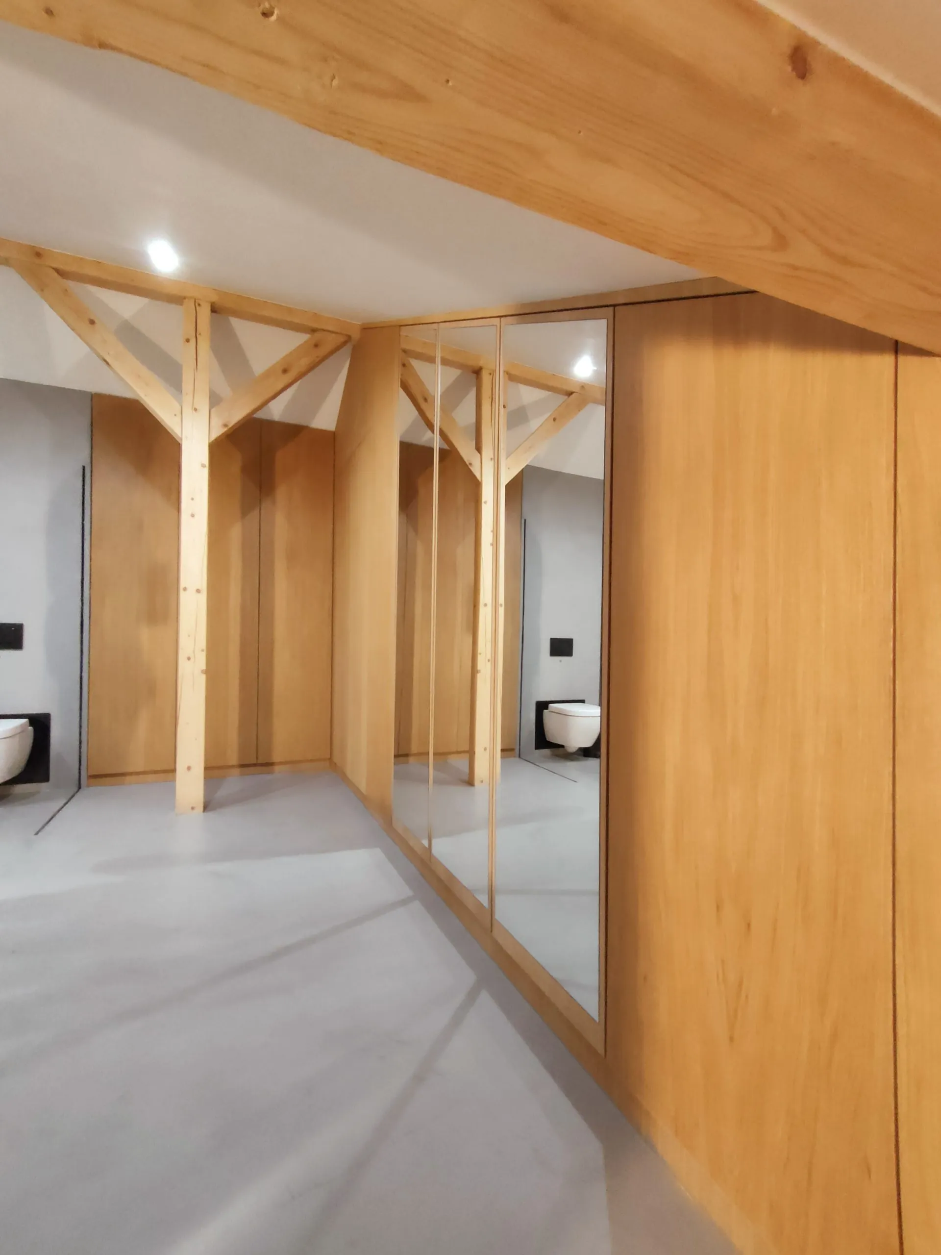 garderoba fornirowana. Meble na wymiar. Meble w Szwajcarii.